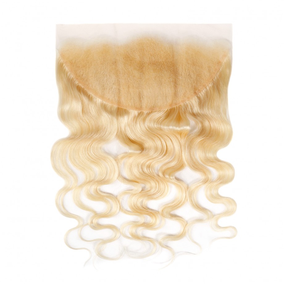Virgin #613 Blonde Color 13x4 HD Lace Frontal Body Wave Human Hair