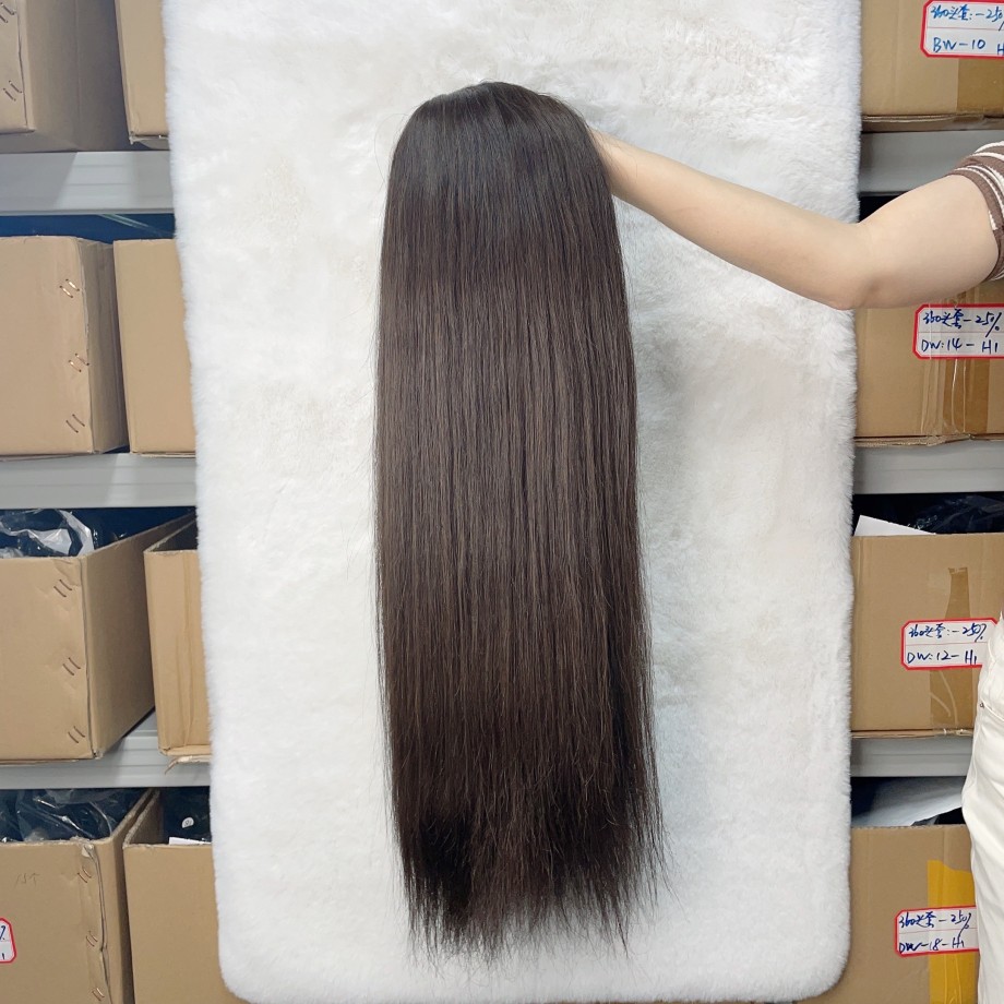 Uglam 2# Brown Hair Bulk Wholesale Human Hair  Straight for Braiding Extension 1kg