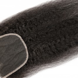 Uglam Virgin Hair Natural Kinky Straight 4X4 5x5 6x6 7x7 Transparent Lace Closure