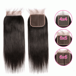 Transparent Lace Closure Straight Hair