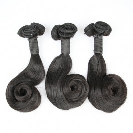 Uglam 3/4pcs Double Drawn Bundles Bouncy Curly Virgin Human Hair