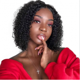 Uglam Deep Wave Curly V Part Wigs