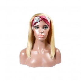 Uglam 613 Color Headband Bob Wigs Straight No PrePlucked Hairline