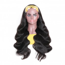 Uglam Headband Wigs Body Wave No PrePlucked Hairline