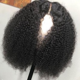 Uglam Lace Front Wigs Kinky Curly Human Hair