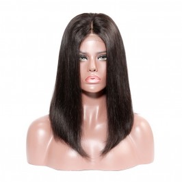 Uglam T Part Lace Straight Bob Wig