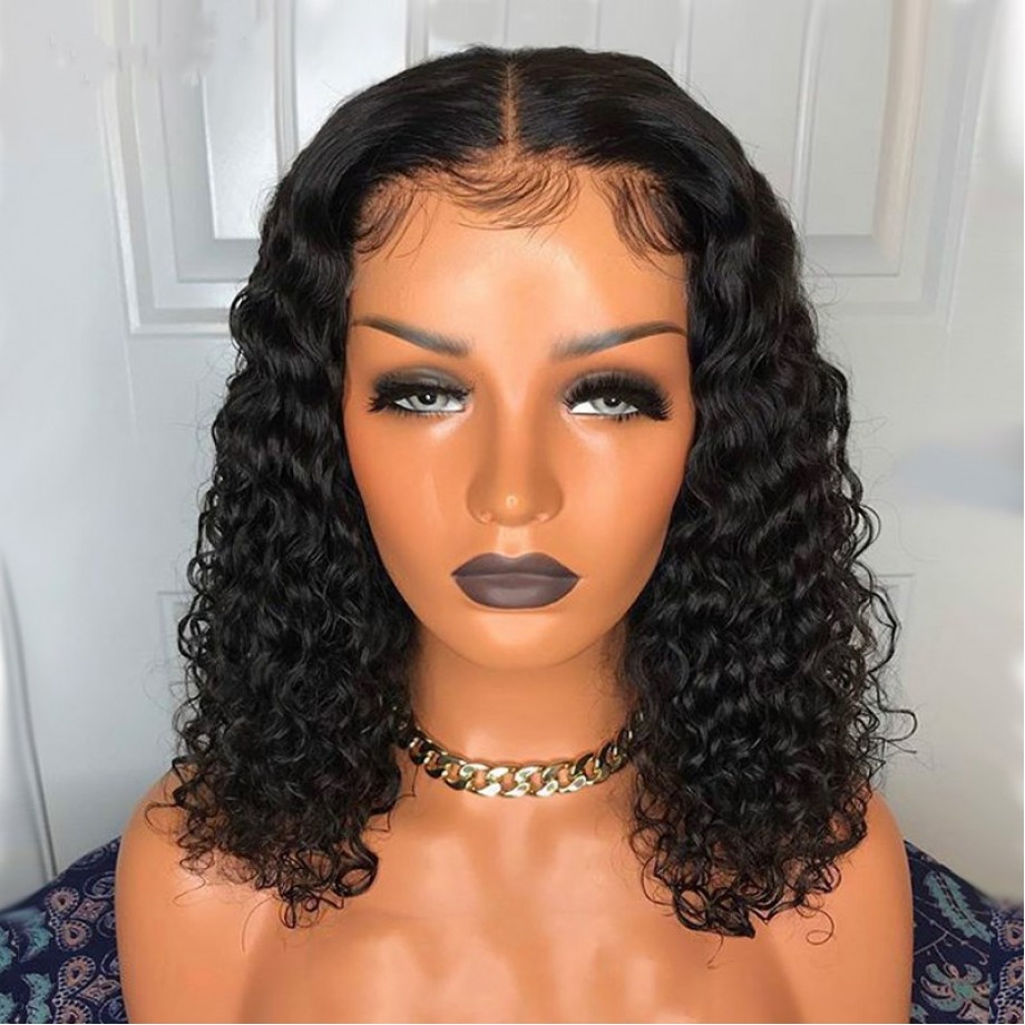Uglam Bob T Part Lace Wigs Water Wave Hair